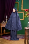 Telekung Layla Blue Black